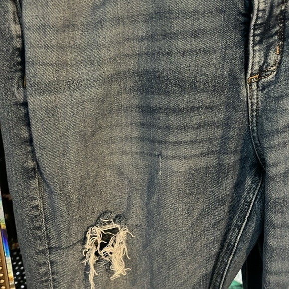 Loft high waist straight crop distressed jeans size 12 - Picture 2 of 5